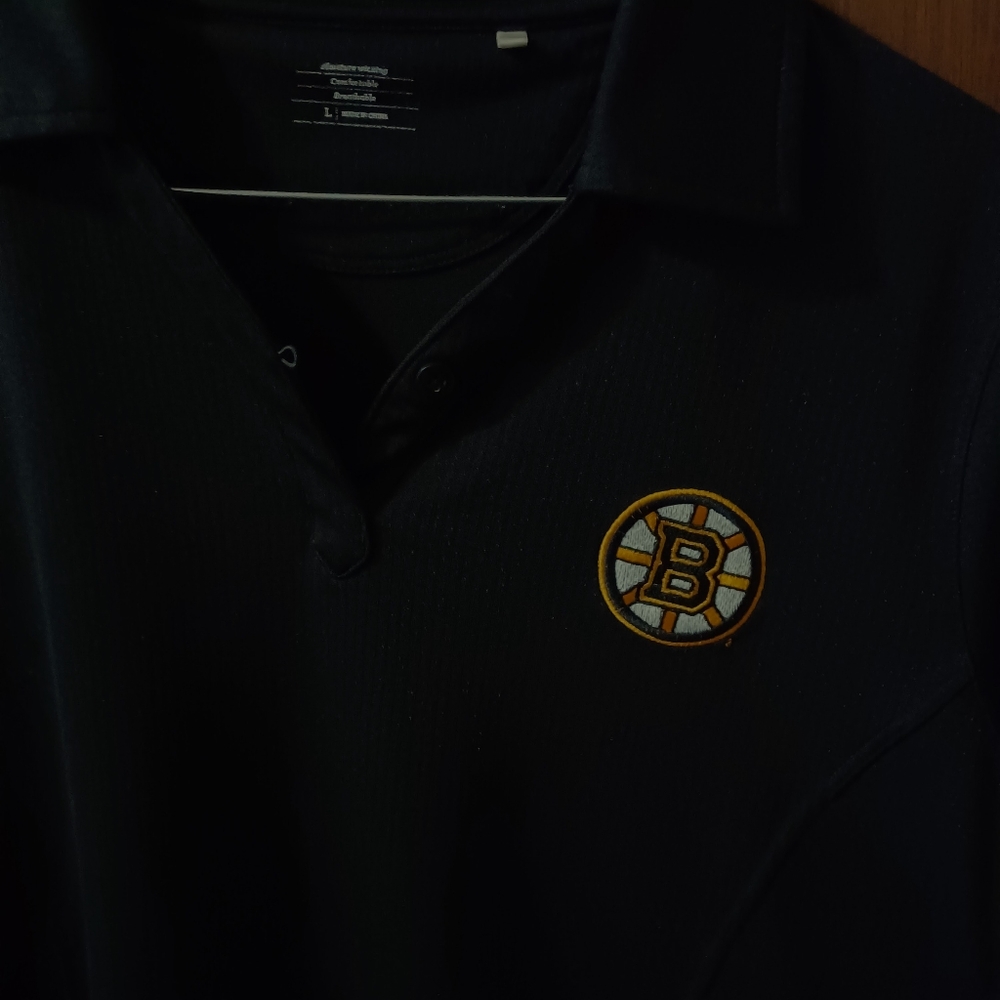 Womans golf type shirt with boston bruins logo - Picture 2 of 2